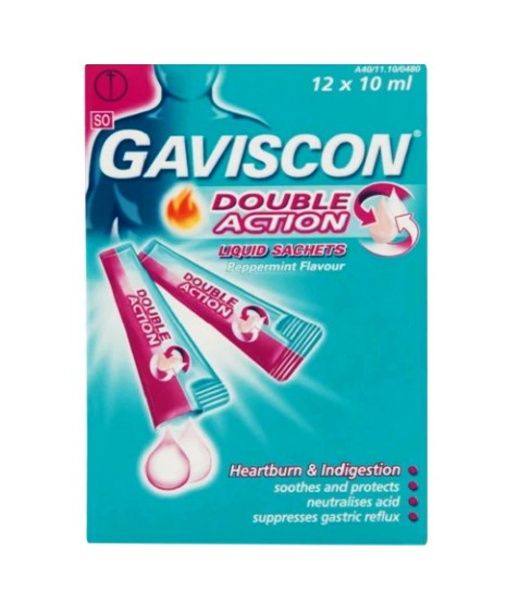 Gaviscon Double Action Liquid Sachets 12 x 10ml