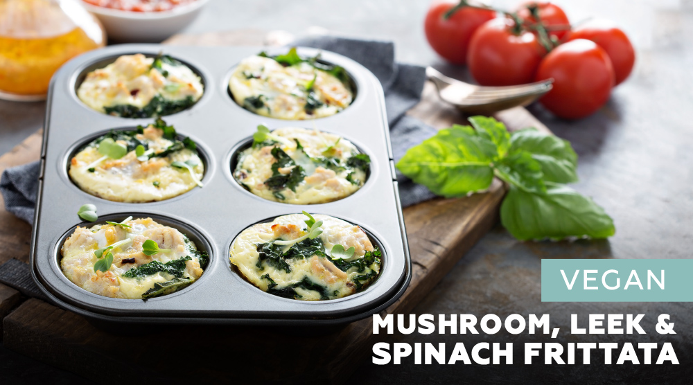 Mushroom, Leek & Spinach Frittata